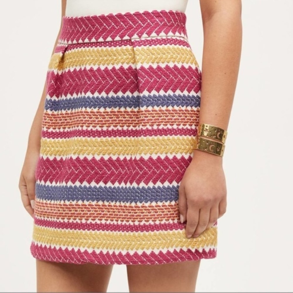 Anthropologie Nomad Brocade Mini Skirt XS